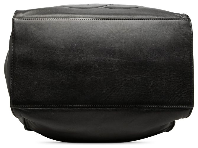 Chanel Black CC Lambskin Beuteltasche mit Kordzug Schwarz - Ansicht 3