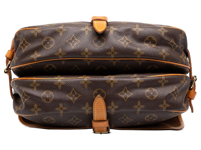 Louis Vuitton Brown Monogram Saumur 30 Castaño - vista 3
