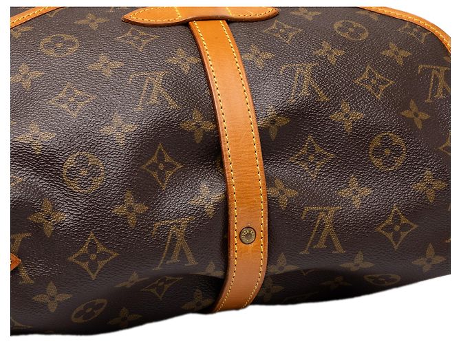 Louis Vuitton Brown Monogram Saumur 30 Castaño - vista 6