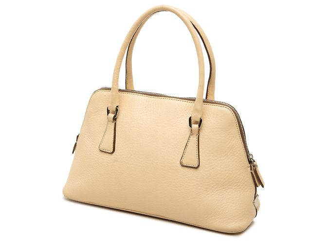 Prada Promenade Satchel aus Vitello Daino Beige - Ansicht 2