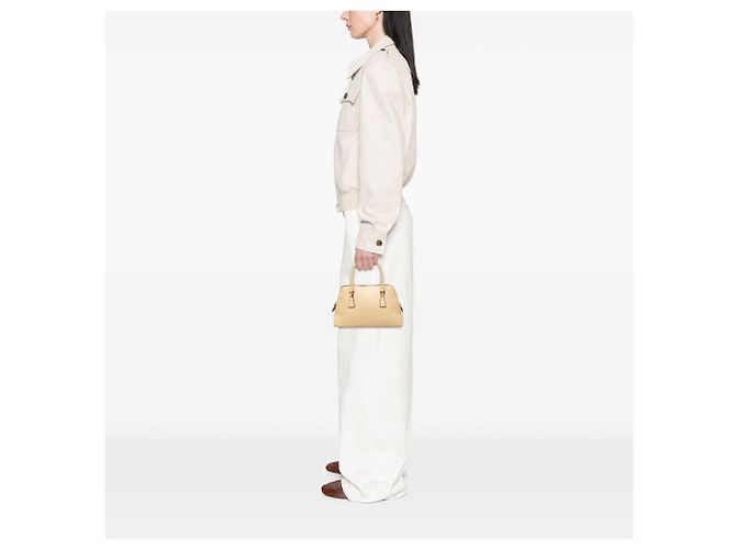 Prada Promenade Satchel aus Vitello Daino Beige - Ansicht 6