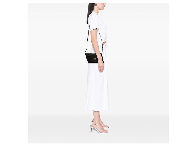 Carteira de Alça Balenciaga Black Nylon BB Monogram Shift Preto - vista 6