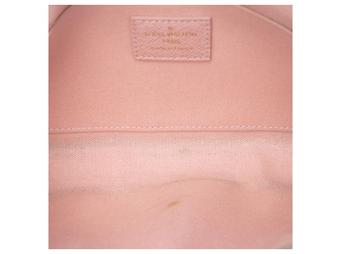 Louis Vuitton White Damier Azur Pochette Felicie Bianco - vista 4