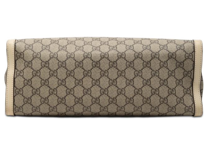 Padlock Borsa Tote Gucci Beige Medium GG Supreme con Lucchetto - vista 3