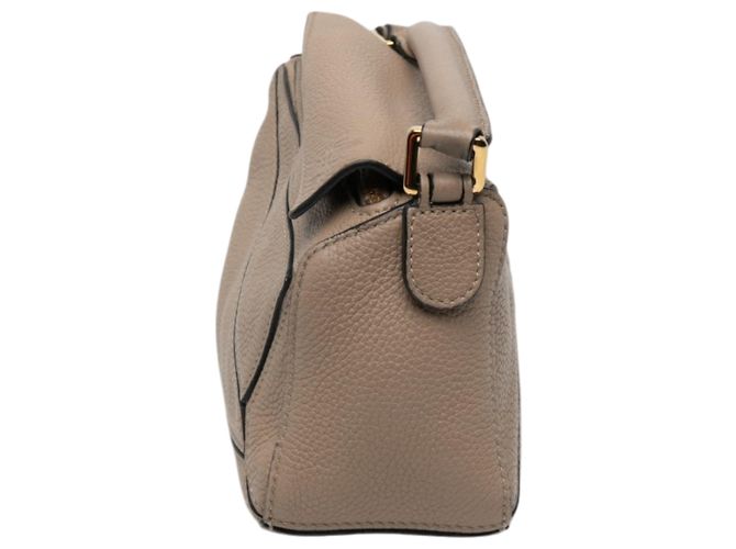 Bolsa Puzzle Mini em pele de vitelo castanha LOEWE Marrom Taupe - vista 7