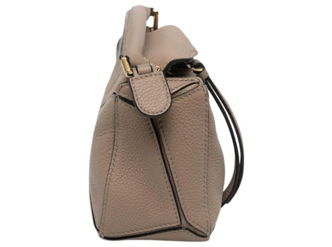 Bolsa Puzzle Mini em pele de vitelo castanha LOEWE Marrom Taupe - vista 8