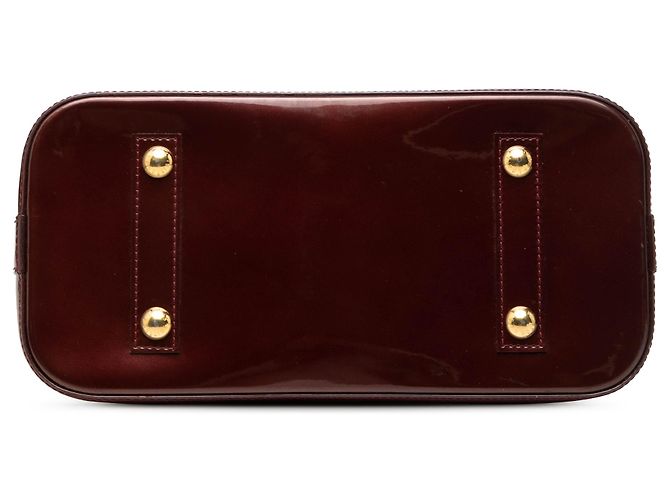 Louis Vuitton Red Monogram Vernis Alma PM Rot Bordeaux - Ansicht 3