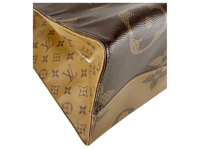 Louis Vuitton Brown Monogram Reverse Giant OnTheGo GM Marron - vue 15