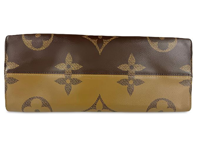 Louis Vuitton Brown Monogram Reverse Giant OnTheGo GM Marron - vue 3