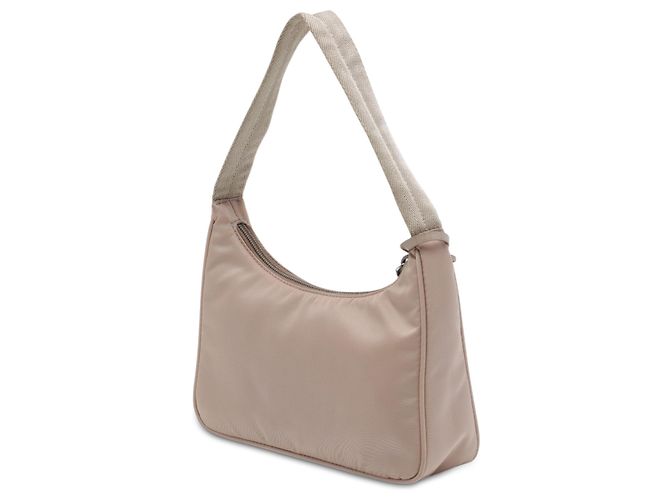 Sac à épaule Prada Mini Tessuto Re Edition 2000 Beige - vue 2
