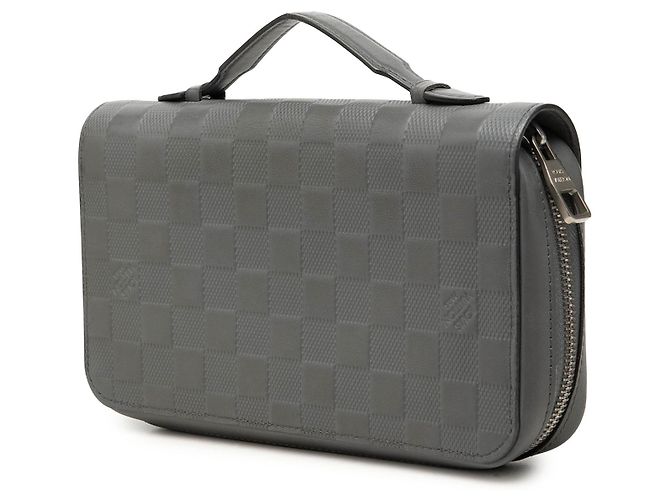 Louis Vuitton Cartera Zippy XL Damier Infini Gris Castaño - vista 2