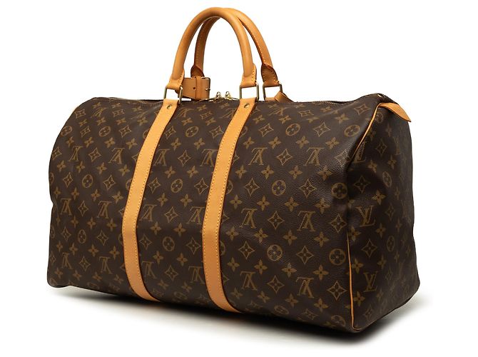 Louis Vuitton Brown Monogram Keepall 50 Marron - vue 2