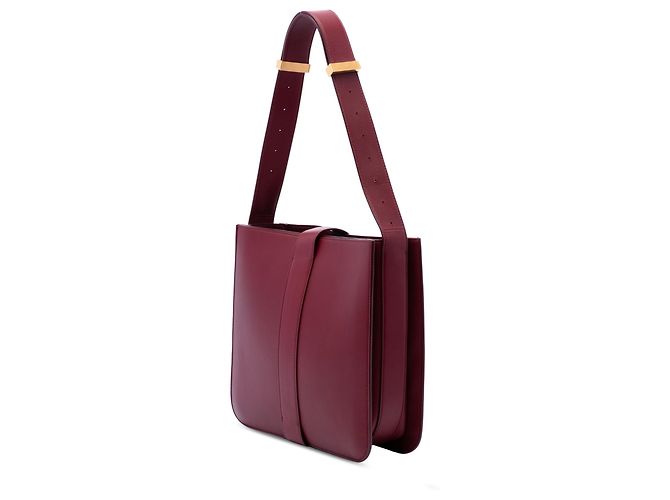 Borsa a tracolla Bottega Veneta Marie in nappa rossa - vista 2