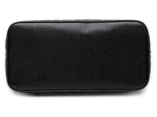 Borsa Tote Chanel Black Caviar Medallion Nero - vista 3