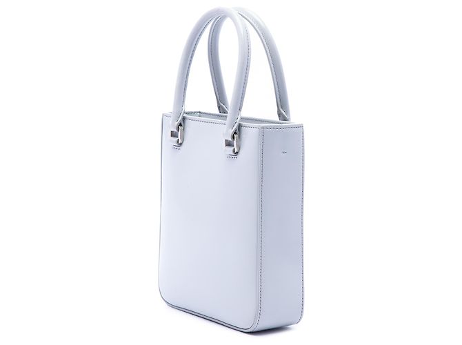 Prada Small Spazzolato Leather Satchel blau Hellblau - Ansicht 2