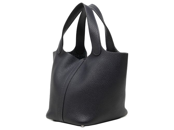 Hermès Black Clemence Picotin Lock 18 Schwarz - Ansicht 2