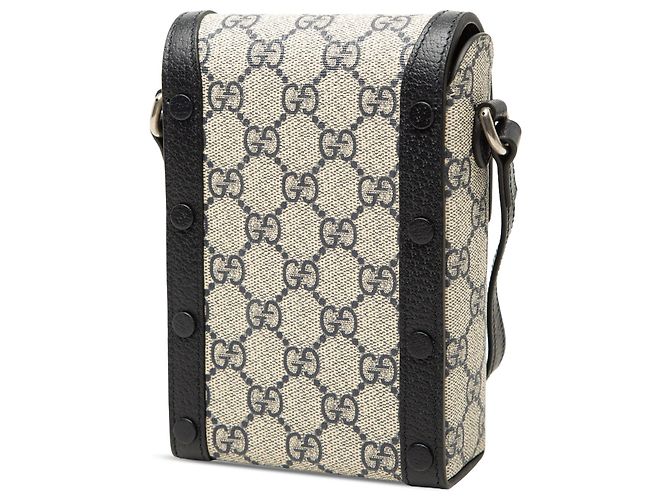 Gucci Beige Mini GG Supreme Horsebit 1955 Crossbody - vista 2