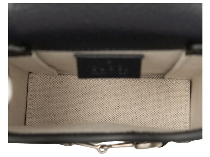 Gucci Beige Mini GG Supreme Horsebit 1955 Crossbody - vista 4