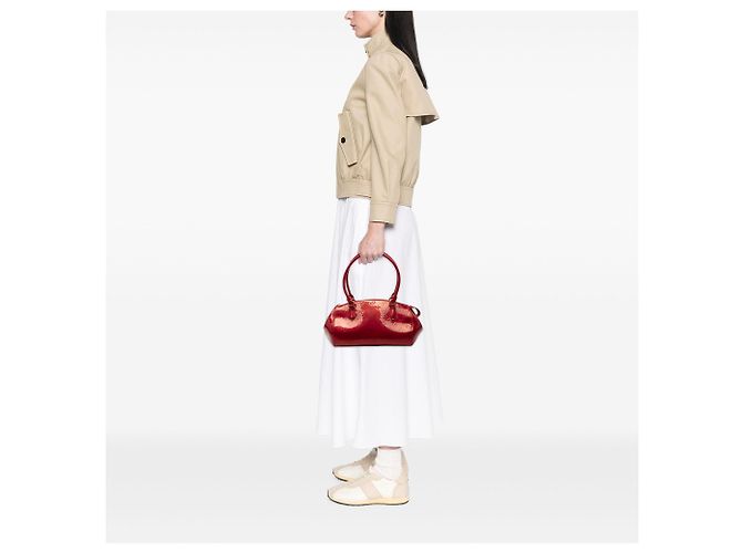 Louis Vuitton Red Monogram Vernis Sherwood PM Roja - vista 7