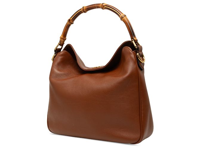Bolsa Gucci Diana em couro de bezerro marrom tamanho Medium com alça de bambu - vista 2