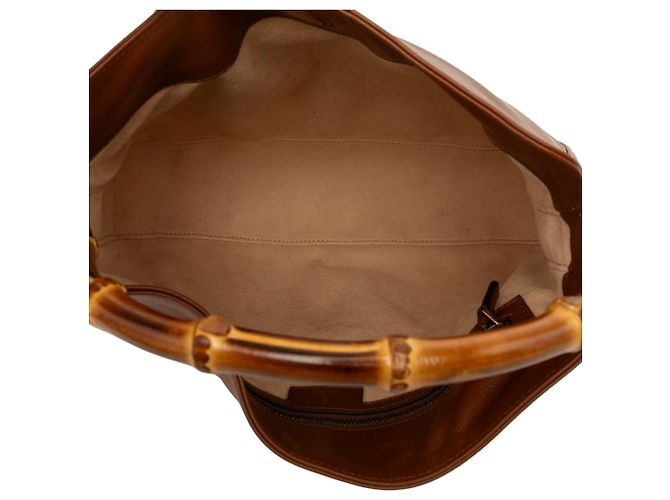 Bolsa Gucci Diana em couro de bezerro marrom tamanho Medium com alça de bambu - vista 4