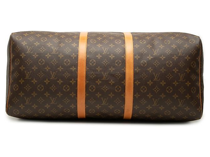 Louis Vuitton Brown Monogram Keepall 60 Marron - vue 3