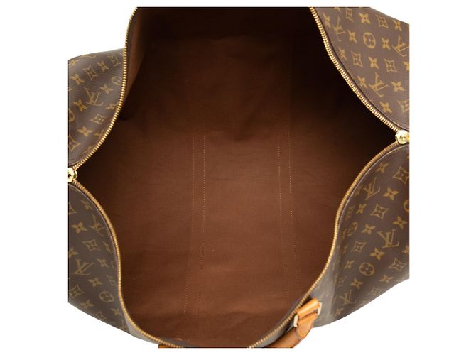 Louis Vuitton Brown Monogram Keepall 60 Marron - vue 4