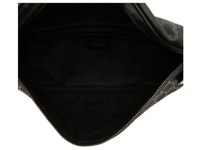 Borsetta cintura Gucci nera con stampa GG Nero - vista 4