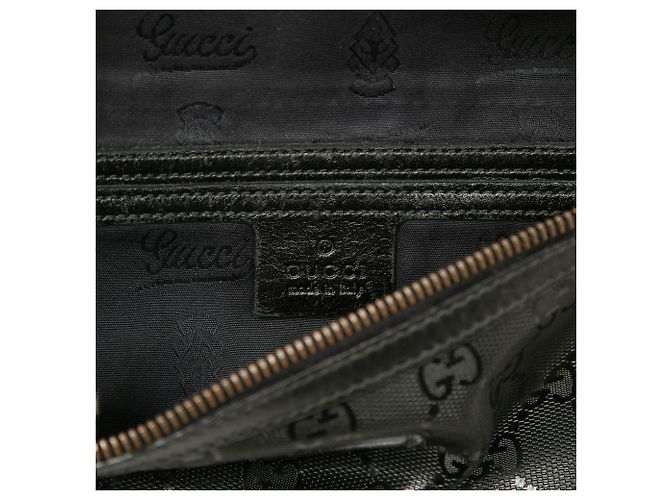 Borsetta cintura Gucci nera con stampa GG Nero - vista 5