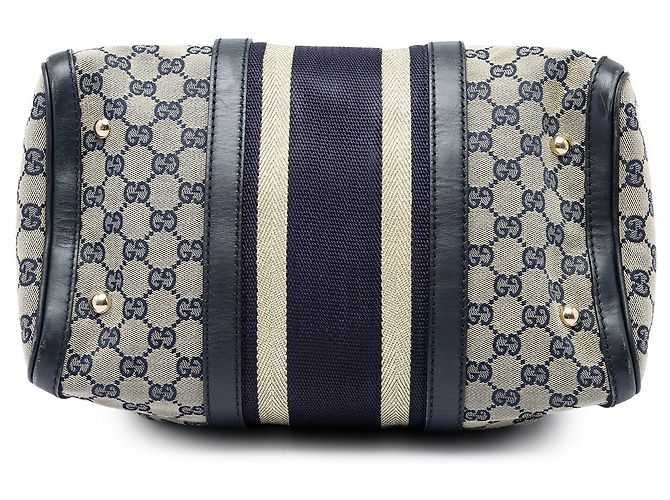 Gucci Beige Medium GG Canvas Web Joy Boston Tasche - Ansicht 3