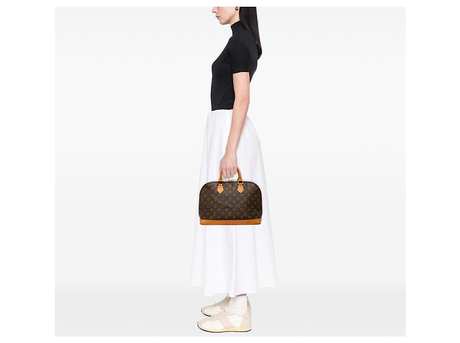 Louis Vuitton Brown Monogram Alma PM Marron - vue 9