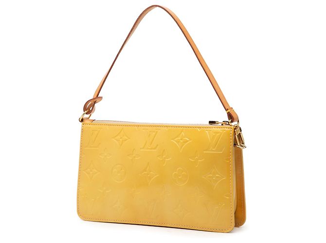 Louis Vuitton Yellow Monogram Vernis Pochette Lexington Gelb - Ansicht 2