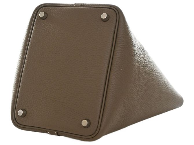 Hermès Brown Clemence Picotin Lock 18 Marron Taupe - vue 12