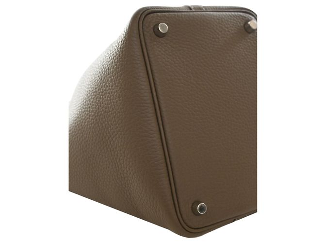 Hermès Brown Clemence Picotin Lock 18 Marron Taupe - vue 13