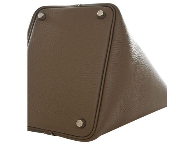 Hermès Brown Clemence Picotin Lock 18 Marron Taupe - vue 14