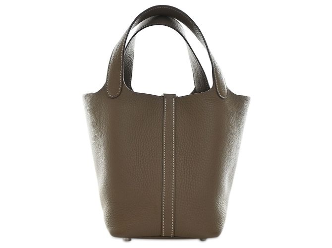 Hermès Brown Clemence Picotin Lock 18 Marron Taupe - vue 2