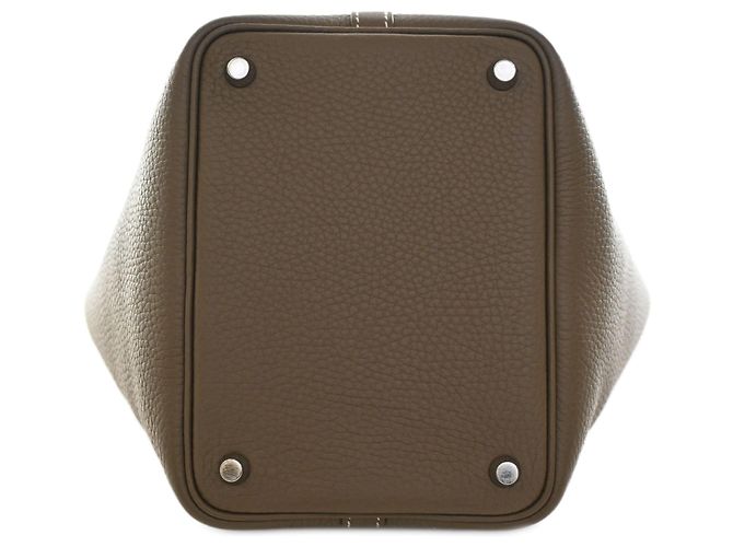 Hermès Brown Clemence Picotin Lock 18 Marron Taupe - vue 3
