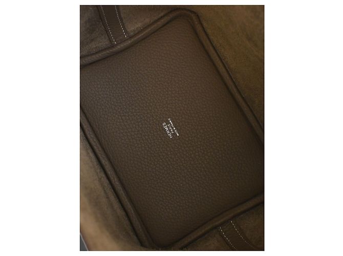 Hermès Brown Clemence Picotin Lock 18 Marron Taupe - vue 4