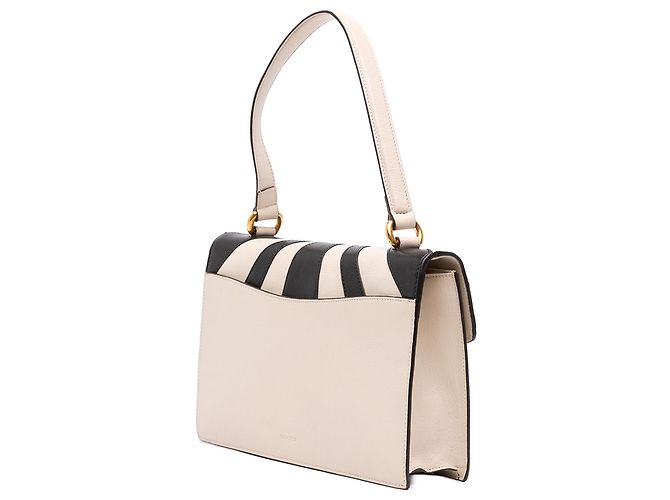 Gucci Osiride Top Handle Flap en cuero marrón Castaño Beige - vista 2