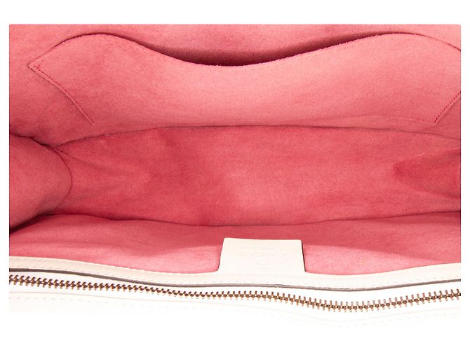 Gucci Osiride Top Handle Flap en cuero marrón Castaño Beige - vista 4