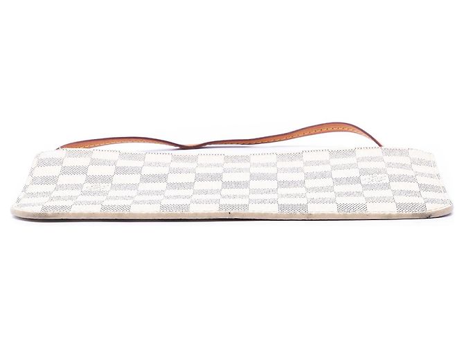 Bolso Louis Vuitton White Damier Azur Neverfull MM Blanco - vista 3