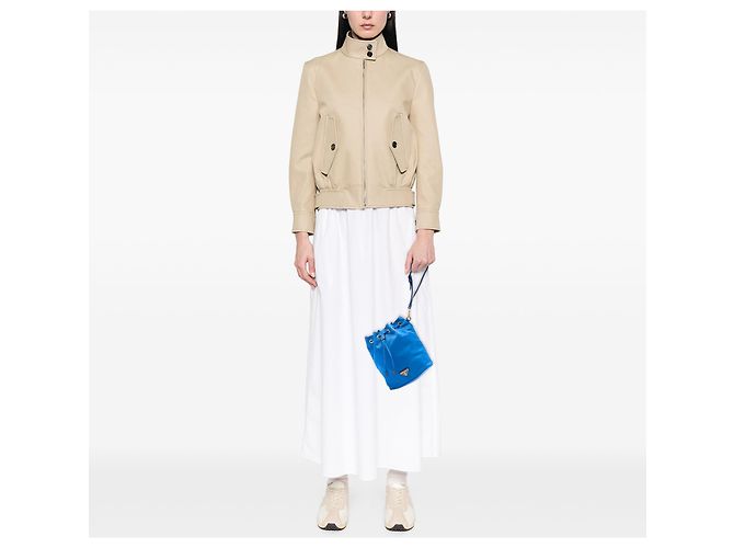 Pochette à cordon de serrage Prada en Tessuto bleu - vue 6