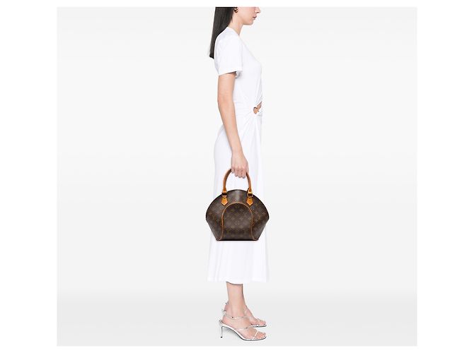 Louis Vuitton Brown Monogram Ellipse PM Castaño - vista 7