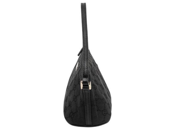 Gucci Black GG Canvas Boat Negro - vista 6