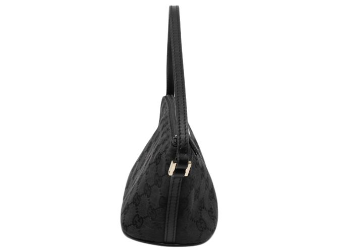 Gucci Black GG Canvas Boat Negro - vista 7