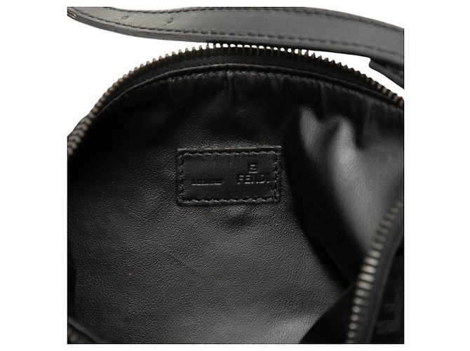 Borsa a mano Fendi in tela Zucchino nera Nero - vista 5