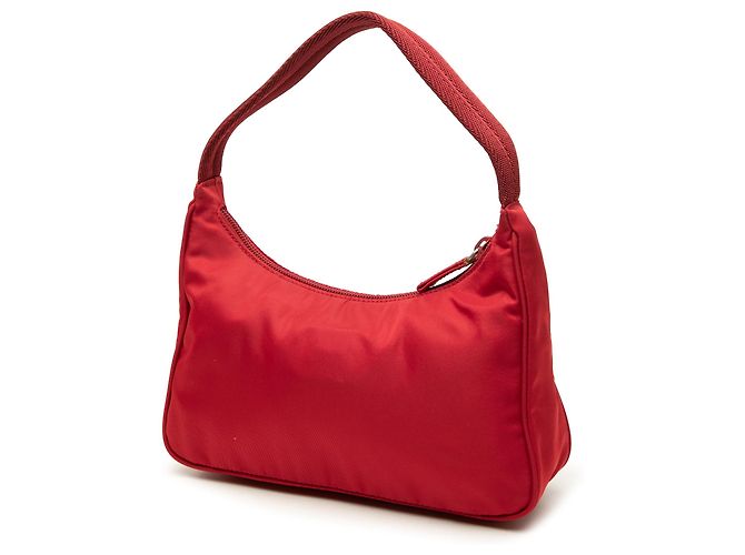 Re-Edition Prada Mini Tessuto Re Edition 2000 Schultertasche Rot - Ansicht 2