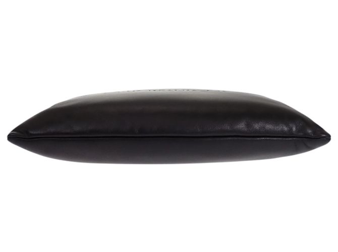 Autre Marque Saint Laurent Pouch Puffy Large in pelle di agnello nera Nero - vista 3