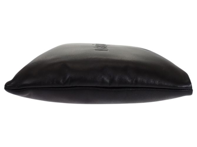 Autre Marque Saint Laurent Pouch Puffy Large in pelle di agnello nera Nero - vista 8