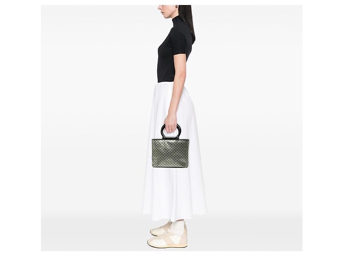Céline Bolso de mano Celine Silver Macadam PVC Plata - vista 8